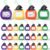 Tinlade 24 Pack Mini Magnetic Drawing Board for Kids, Small Erasable Drawing Pad, Toddler Writing Birthday Party Favor Classroom Prize Goodie Bag Stuffers for Boy Girl (Halloween Color,Hat Pumpkin)