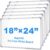 Tinlade 6 Pack Magnetic Dry Erase Whiteboard Message Presentation White Board White Board Dry Erase Aluminum Frame Hanging Whiteboard for Home Office(18 x 24 Inches)
