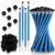 Tinlade 72 Pcs Hockey Pencils and Erasers for Kids Fun Wooden Sports Pencils for Kids Boys Hockey Themed Birthday Party Favors Students Stationery Party School Office Supplies