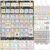 Tinlade Oxford Fabric Classroom Calendar Pocket Chart Set with 115 Colorful Cards 24 x 28 Inch Calendar Bulletin Board Pocket 2026-2033 Festival Weather Teacher Supplies for Homeschool Wall Decoration