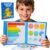 TINYLENS Magnetic Fraction Book with Magnetic Fraction Tiles & Circles, STEM Magnetic Math Master Set, Montessori Fraction Manipulatives Puzzle for Kids, Homeschool Essentials (Giraffe)