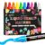 Tiny Shiny Liquid Chalk Markers, 10mm Jumbo 3-in-1 Nib Window Chalk Markers, Washable Chalkboard Markers for Glass, Windows, Blackboards, Mirrors, Bistro Signage, and DIY Art Crafts