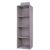 Tinyuet Hanging Closet Organizer, 4-Shelf Collapsible Hanging Closet Shelves, Hanging Organizer for Closet & RV, 31.5″ H X 10.6″ W X 10.6″ D – Gray