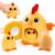 Tiny Wonders Baby Plush Soft Rattle Toy 3-6-12M, Newborn Farm Stuffed Chick