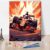 TISHIRON ‌Paint by Numbers Kit for Adults Abstract Red Racing Car Art DIY Canvas Painting Set with Acrylic Paints and Brushes 16×20 Inch Modern Speed Themed Wall Decor Gift for Men
