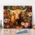 TISHIRON Paint by Numbers Set for Adults – Scottish Highland Cow with Flowers, Meadow and Landscape Painting on Canvas for Wall Decoration, 40 x 50 cm (without Frame)