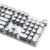 TISHLED Typewriter Keyboard, Wired Mechanical, 104-Key, Silver White