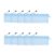 Tissting 10PCS Double Layer Mesh Bags Nylon File Pouch for A6 Paper Stationery – Zippered Organizer for Office Supplies, Cosmetics, Travel Essentials, and Small Items (Blue)
