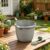 Titanium Gray 10Qt Multipurpose Plastic Pail with Spout & Handle