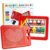 TiTiC 2 in 1 Magnetic Drawing Board, Magnetic Color Number Maze, with Beads and Magnet Stylus Pen, Magnetic Tablet Toy for Airplane & Car Ride Activities (red)