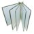 TKNDFPELS 5 Double-Sided Panels Wall-Mounted File Holder, A4 Folder Poster Flip Book Display, PVC+Metal Transparent Page Display Stand, L23* H33cm(Green)