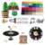 TKTKPOOW Fuse Beads DIY Clock Kit, 24 Colors Beads, Mini Ironing Machine & Bead Pen Tool, 2000 Bonus Black & White Beads