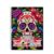 Tlenpo Sugar Skull Coloring Book for Adults, 50 Single-Sided Skull Page