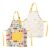 Tnfeeon Cotton Apron, Adjustable Cooking Drawing Smock with Spacious Pocket Thickened Fabric for Ages 3-8 Kitchen Baking Painting Activities Comfortable Adjustable Strap Ensures Perfect