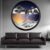 TNSLGHS Moving Sand Art, Wall Mounted Sand Art Liquid Motion, 360°Rotate Moving Sand Wall Art Deep Sea Sandscape Room Decoration, Relaxing Mood Home Office Work Decor,M-17.3in/44cm