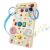 TNYI Montessori Wooden Busy Board with LED Light Up Switches & Music and Spinning Top, Toddler Sensory Educational Fidget Board, for 1+ Year Old Baby and Toddler