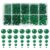 TOAOB 1000pcs Green Glass Faceted Beads Briolette and Rondelle Spacer Beads