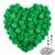 TOAOB 200pcs 1 Inch Green Pom Poms for Arts and Crafts Fuzzy Puffs Balls with Googly Eyes for DIY Crafts Projects Home Decorations