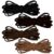 TOAOB 22 Yard Leather Suede Cord Flat Braided String 3mm 4 Colors
