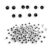 TOAOB 500pcs 5mm Plastic Mini Wiggle Googly Eyes Self Adhesive