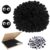 TOAOB 500pcs Pom Poms 1cm Craft Pom Poms Black Fuzzy Pompoms Balls Arts and Crafts Supplies with Googly Wiggle Eyes for DIY Crafts Projects Home Decorations