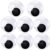 TOAOB 8pcs Giant Googly Eyes 4 Inch Plastic Wiggle Eyes with Self Adhesive White Googly Eyes for DIY Crafts Christmas Halloween Decoration