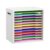ToBeAce 9×12 Construction Paper Organizer Wood, 12 Tier 8.5×11 Scrapbook Paper Organizer with Handle, Desk File Storage Holder Letter Tray Mail Sorter for Craft Room Home Office Classroom, White
