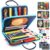 Toddler Busy Board, Montessori Sensory Toys for Boys, 1-4 Year Old Girl Toddler Travel Toys, Educational Learning Activities Board for Motor Skills, Birthday Gifts for Airplane Car, Blue Dinosaur