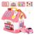 Toddler Girl Toys for 1 Year Old, Montessori Toys for 1 Year Old Girl Birthday Gift, 8 In 1 Pink Baby Musical Learning House with Sound Light Music, Creative Gifts for Baby Toys 6-12 18 Months