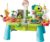 Toddlers Kitchen Play Sink,Toy Dishwasher with Running Water，Summer Water Table Toy with Upgraded Electric Sprinkler,Spray Dinosaur & Fishing Game—Role Play Gift for Boys and Girls Ages 2 3 4 5