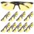 Toddmomy 10pcs Frameless Safety Glasses for Men and Women, Lightweight PC
