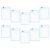 Toddmomy 10pcs Heavy Duty Job Ticket Holders Reusable A4 Dry Erase Document Protectors with Pet Plastic Sleeves Lightweight Easy Erase Surface for Office and Home Use