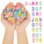 Toddmomy 700PCS Alphabet Macaron Pastel Beads Acrylic Letters for Jewelry