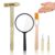 Toddmomy Dinosaur Dig Tools Kit, 1 Set Digging Hammer Chisel Brush Magnifying Glass Excavation Toy for Kids Toddlers Archaeological Excavation Tool Set