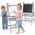 TODECARE Easel for Kids, Wooden Foldable & Adjustable Double-Sided Easel