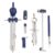 Tofficu Professional Drafting Compass for Drawing with Zinc Alloy Material and Screw-Mount Design, Precision Compass Preventing Unintentional Leg Movements, for Students and Office Workers