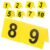 Tofficu Reusable Acrylic Number Markers Double-Sided Table Number Signs 1-10 for Restaurant Banquets Game Supplies and Event Seating