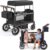 TOFUUMI Wagon for Kids with Seats, Foldable 2 Seater Wagon Stroller, Canopy