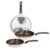 Tognana Sintonia Set of 3 Frying Pans 20/24/28 cm Aluminium Forged Beige