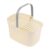 Toiletry Bin Stackable Storage Basket For Bathroom Kitchen Camp Gym Plastic Organizer Basket With Handles Drainage (Beige,A)