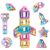 TOKBLOK Pastel Magnetic Tiles Set – 40-Piece STEM Building Blocks for Kids Ages 3-8, Creative & Educational Toy Gift for Girls – Starter Set