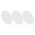 TOKIDNY 3pcs Oval Cotton Artist Canvas Board 9.8×7.9 Inches, White Mixed Linen Painting Canvas with Optimal Paint Absorption and Vibrant Hues, for Oil, Acrylic, Watercolor Painting and Art