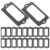 TOMETURE 40pcs Vintage Black Iron Metal Drawer Label Holders for Storage Bins and Office Cabinets Versatile Organization and Viewing, for Office and Library Use