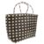 TOMETURE Large Capacity Handwoven Basket Tote Bag PVC for Casual Outings