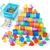 TOMMYHOME Transparent 3-Dimensional Color Geometric Polygon 60PSC for Classrooms.Great Gift for Boys&Girls