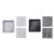 Tomotato 2 Pcs Sticky Note Holder with Stencil, Sticky Pads Dispenser with Post Notes Reusable Note Organizer for 3 x 3 in Self Sticky Note Pads