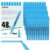 TOMPEN Highlighters Blue 48 Pack,Bible Highlighters No Bleed–Bulk Chisel Tip Highlighter Markers Set for School,Office,Study,Journaling–Smear-Free,Quick Dry–Fluorescent Pens for Teachers Students