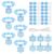 Tondiamo 24 Sets Snowflake Christian Bracelet Craft Kit for Christmas