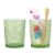 Tonxus 2pcs Glass Toothbrush Holder, Decorative Bathroom Tumbler for Toothpaste, Brushes, Toothbrush and Toothpaste Holder, Bathroom Toothbrush Cup Organizer for Countertop (Green, 10 Oz)