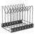 TOPCJ File Organizer for Desk,Clipboard Stand,Wire Caddy,Chopping Board Organizer,File Folder Holder/Rack,File Sorter,Desktop Record Holder,8 Sections Storage,Anti-Scratch/Rusty,Stable,Adjustable